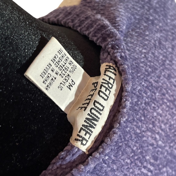 VINTAGE ALFRED DUNNER GEOMETRICAL SWEATER PETITE MEDIUM - Picture 5 of 6